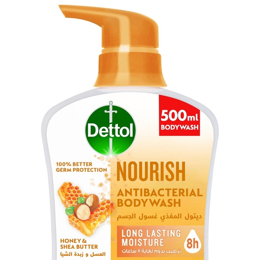 DETTOL NOURISH BODY WASH HONEY& SHEA BUTTER 500 ML