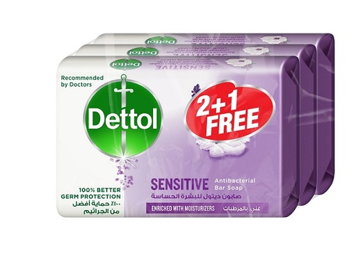 DETTOL SOAP SENSITIVE 165 GM 2+1 FREE