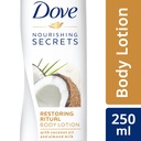 DOVE RESTORING RITUAL BODY LOTION 250 ML 