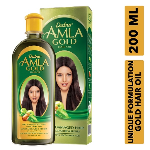 Dabur Amla Hair Oil Gold Moisture and Repairs 200 ML