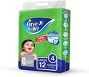 FINE BABY GREEN NO4 LARGE 7-17  KG 6 X 12