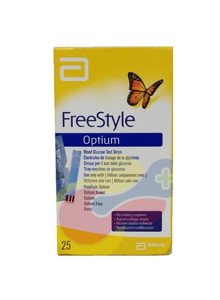 FREESTYLE OPTIUM STRIPS 25 PCS