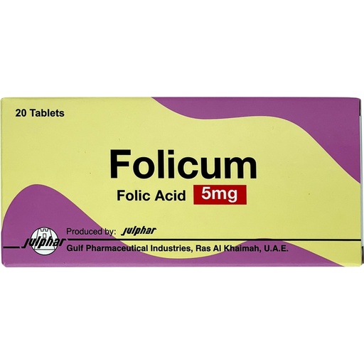 Folicum Dietary Supplement 5 Mg 20 Pieces