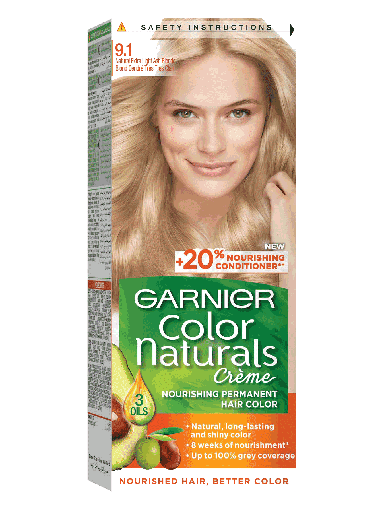 GARNIER COLOR NATURAL LIGHT ASH BLONDE 9.1