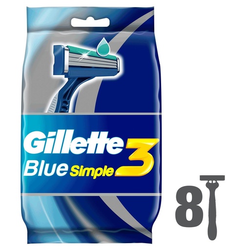 GILLETTE BLU SIMPLE 8 RAZOR 4693