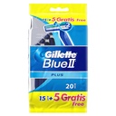 GILLETTE BLUE II PLUS 15 + 5 FREE 