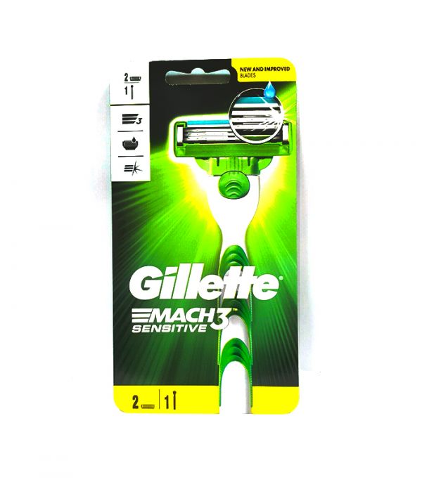 GILLETTE MACH3 SENSITIVE RAZOR 2UP