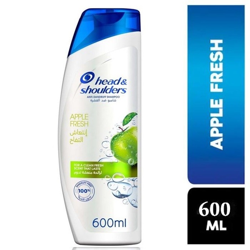 HEAD & SHOULDERS APPLE FRESH SHAMPOO 600ML