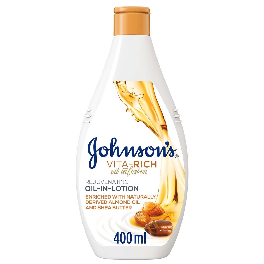 JOHNSON VR REJUVENATING OIL IN BODY LOTION 400 ML 