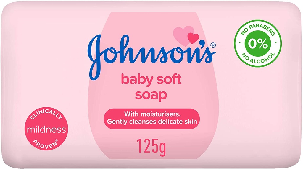 JOHNSONS BABY SOFT PINK SOAP 125 GM