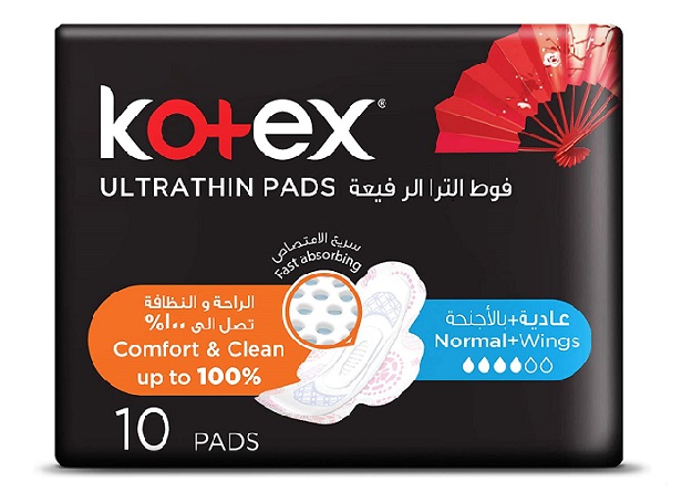 KOTEX  ULTRA THIN PADS NORMAL+ WINGS 16 X 10