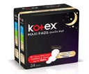 KOTEX MAXI NIGHT+ WINGS 6 X 24 PADS