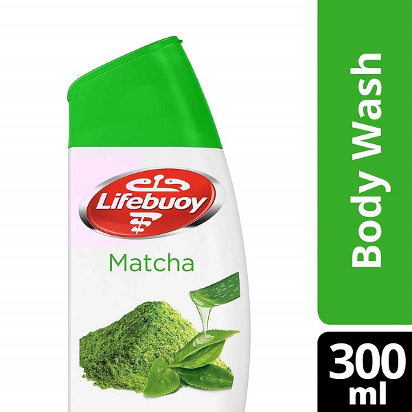 LIFEBUOY BODY WASH MATCHA + PUFF 300 ML 