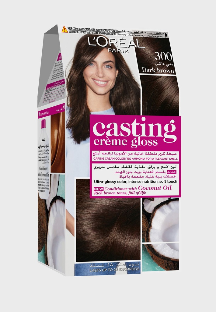 LOREAL CASTING CR/GLOSS 300 DARK BROWN KIT