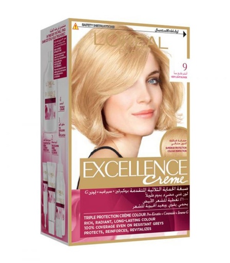 LOREAL EXCELLENCE H/C VERY LIGHT  BLONDE 9