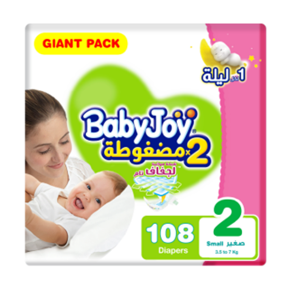 BABY JOY NO 2 SMALL  108 Diaper 1 Pack