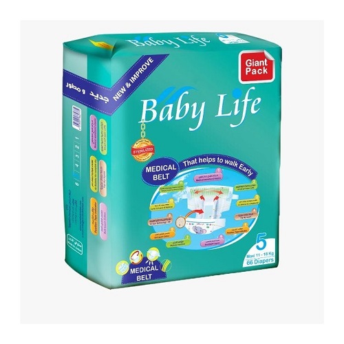 BABY LIFE NO 5 - 66 Diaper 1 Pack