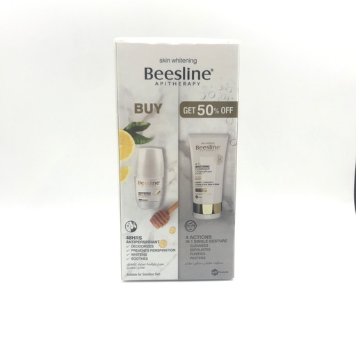 BEESLINE 4IN1 CLEAN+ DEO ROLL  GET 50 % OFF