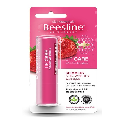 BEESLINE LIP CARE SHIMMERY STRAWBERRY 4.5 G