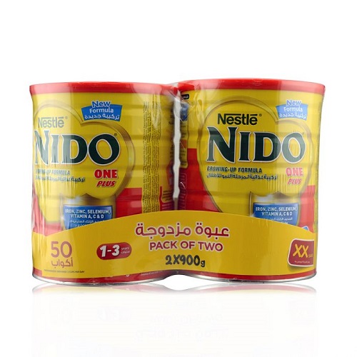 NIDO 1 PLUS 2 X 900 GM TWIN PACK