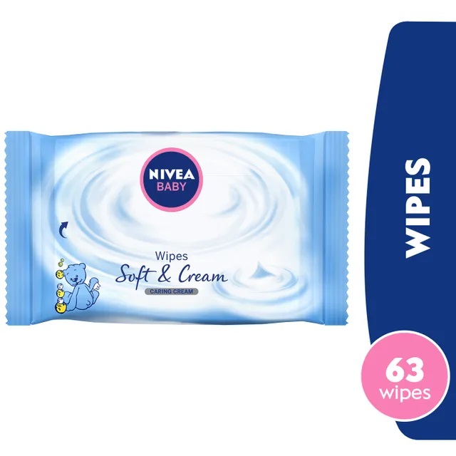 NIVEA BABY SOFT & CREAM WIPS 63 WIP