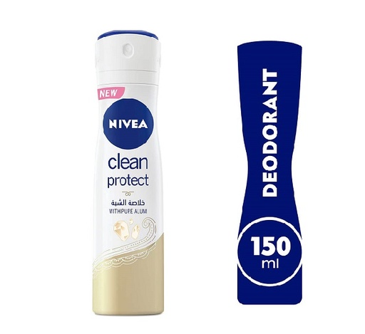 NIVEA CLEAN PROTECT WITH PURE ALUM SPRAY 150 ML 