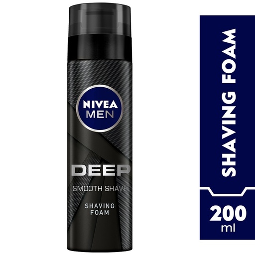 NIVEA MEN DEEP SMOOTH SHAVE FOAM  200 ML