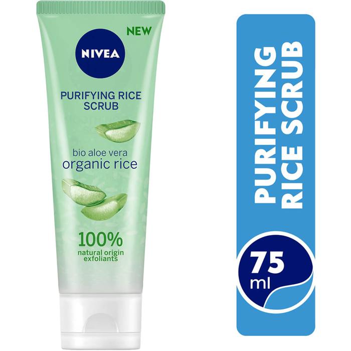 NIVEA PURIFYING RICE SCRUB ALOE VERA 75 ML