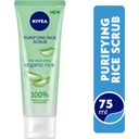 NIVEA PURIFYING RICE SCRUB ALOE VERA 75 ML