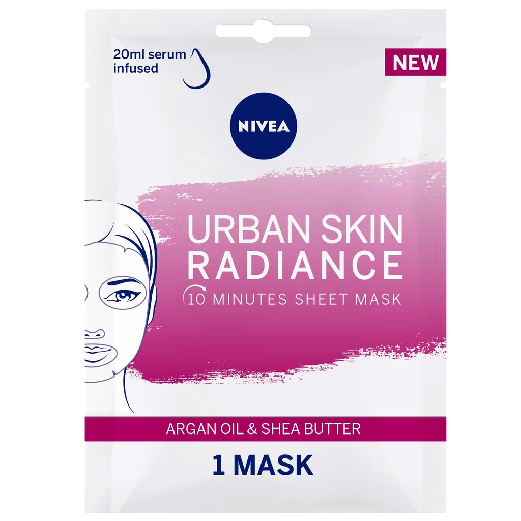 NIVEA RADIANCE 10 MINUTES SHEET MASK 1 PCS 