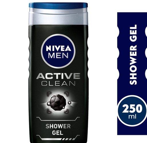 NIVEA SHOWER GEL ACTIVE CLEAN MEN 250 ML 84045