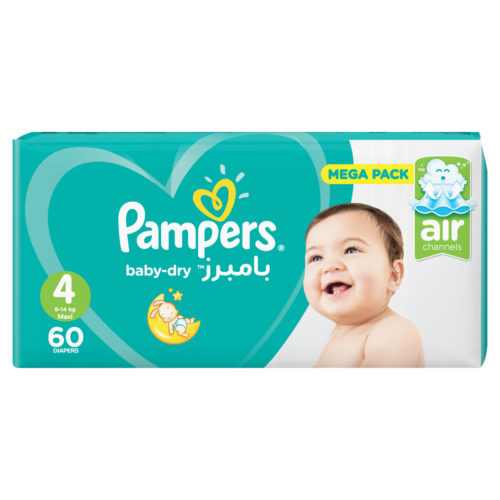 PAMPERS NO4 LARGE 7-18 KG  60 DIAPER  1 Pack