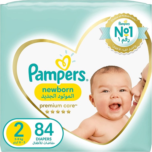 PAMPERS PREMIUM CARE NO 2 SMALL  84 DIAPER 1 Pack