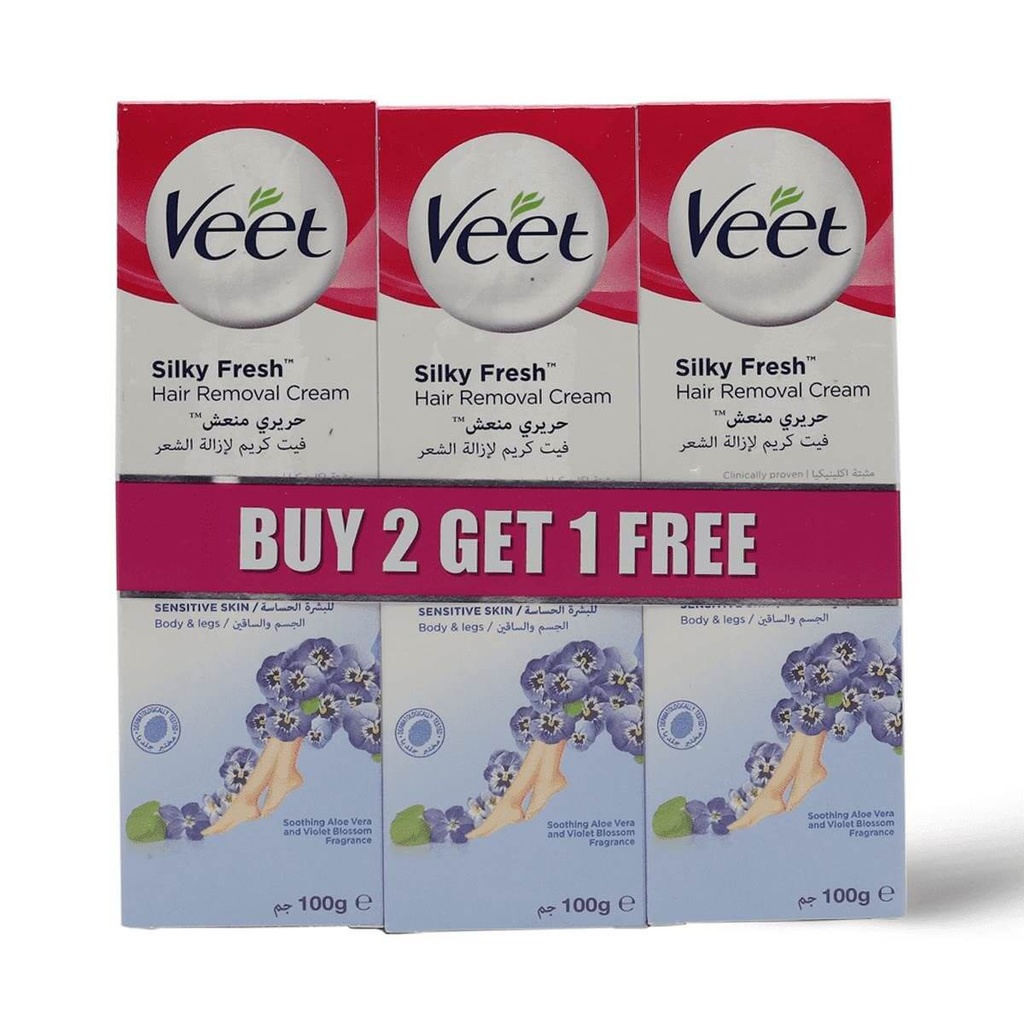 VEET  CREAM NORMAL 100 ML 2 + 1 FREE