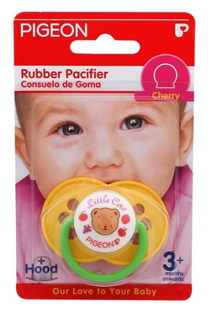 PIGEON RUBBER PACIFIER CHERRY 852