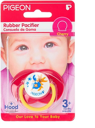 PIGEON RUBBER PACIFIER CHERRY 854