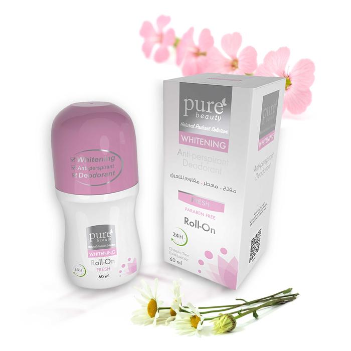 PURE BEAUTY DEODRANT WHITENING FRESH ROLL 60 ML 