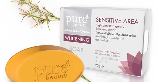 PURE BEAUTY SENSITIVE AREA  WHITENING SOAP 70 GM 