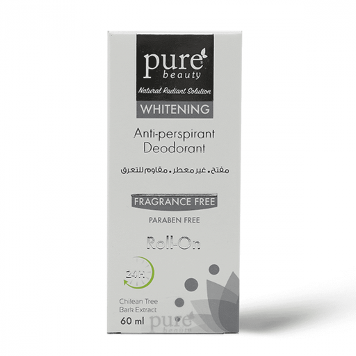 PURE BEAUTY WHITE ROLL ON FRAGRANCE FREE 60 ML 