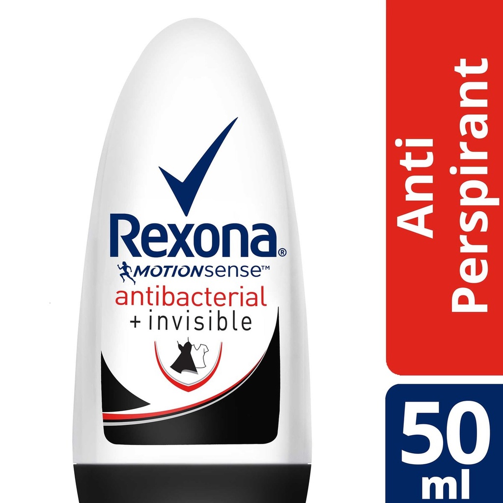 REXONA ANTIBACTERIAL INVISIBLE DEO ROLL WOMEN 50 M