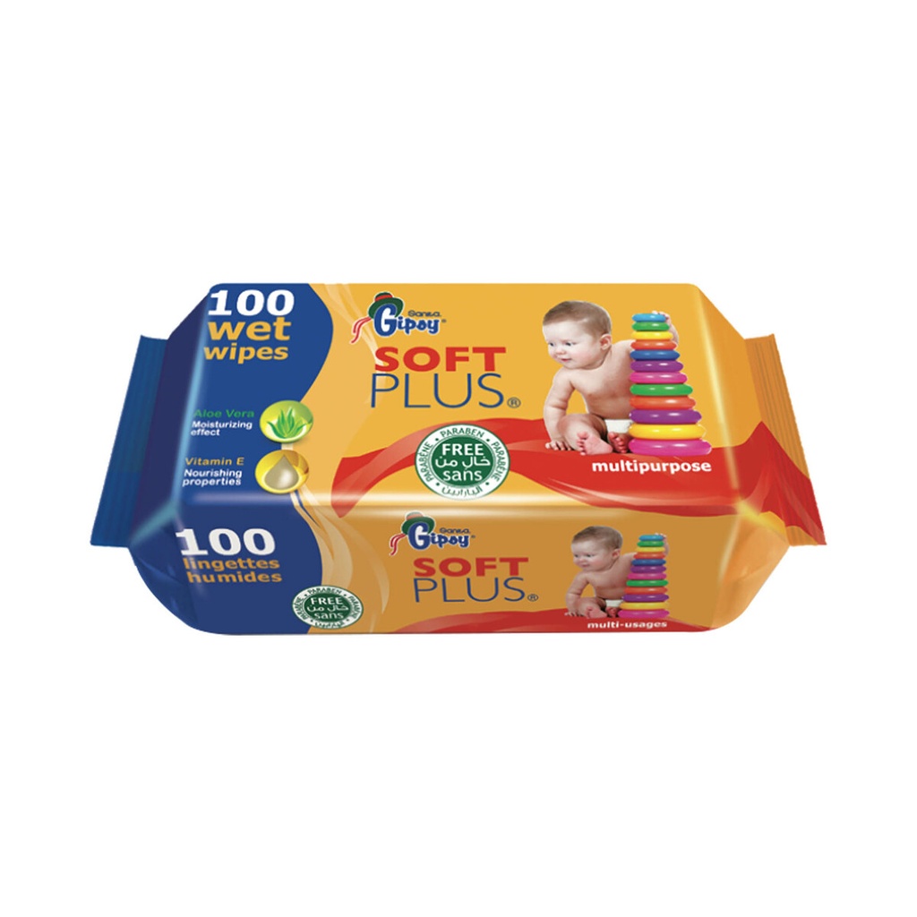 SANITA GIPSY BABY SOFT PLUS WIPES 100 X 9