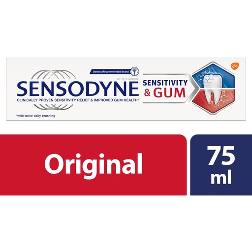 SENSODYNE SENSETIVE & GUM +WHITENING  75 ML 